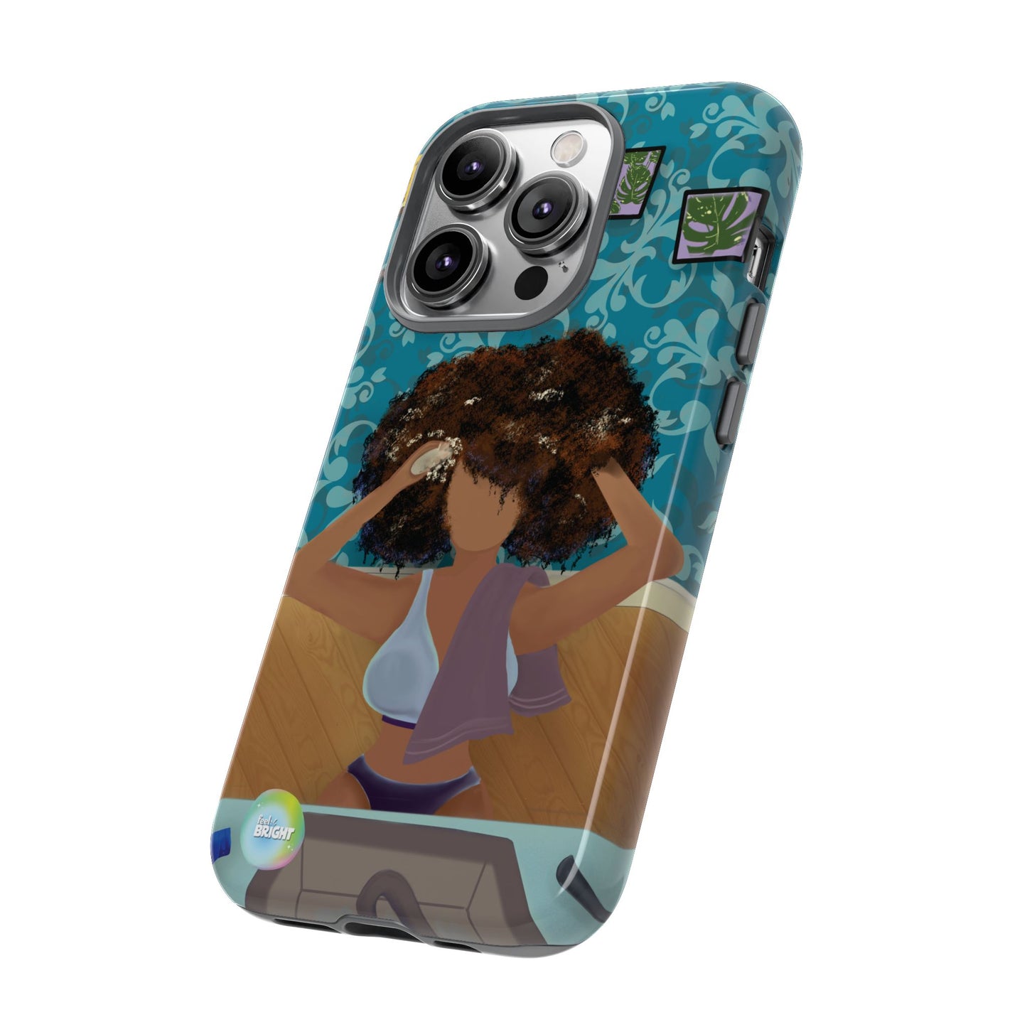 Me Time Tough Cases: Artistic Phone Case for Self-Care and Empowerment