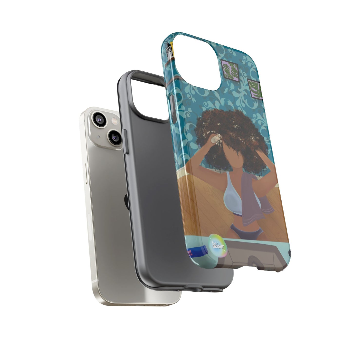Me Time Tough Cases: Artistic Phone Case for Self-Care and Empowerment