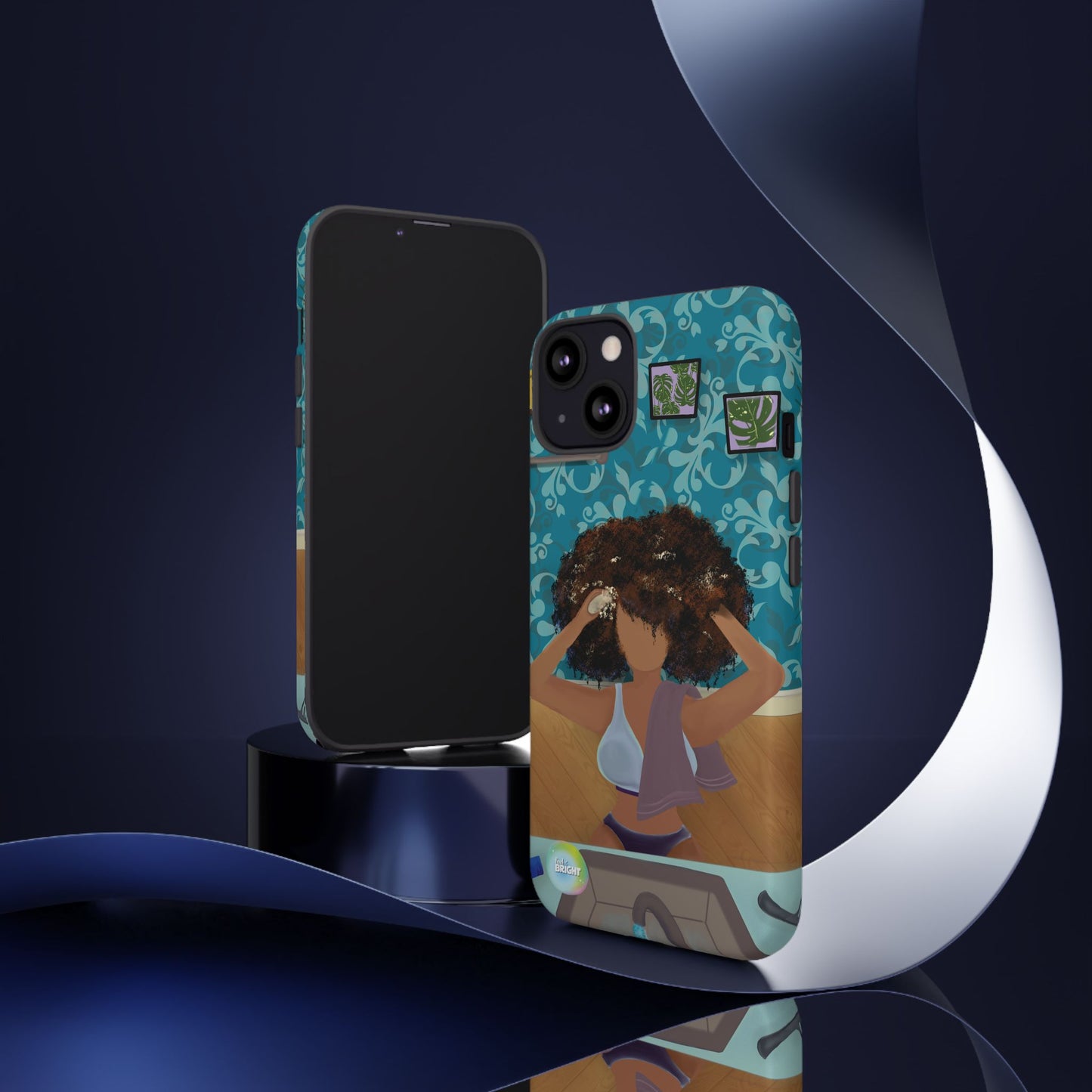 Me Time Tough Cases: Artistic Phone Case for Self-Care and Empowerment