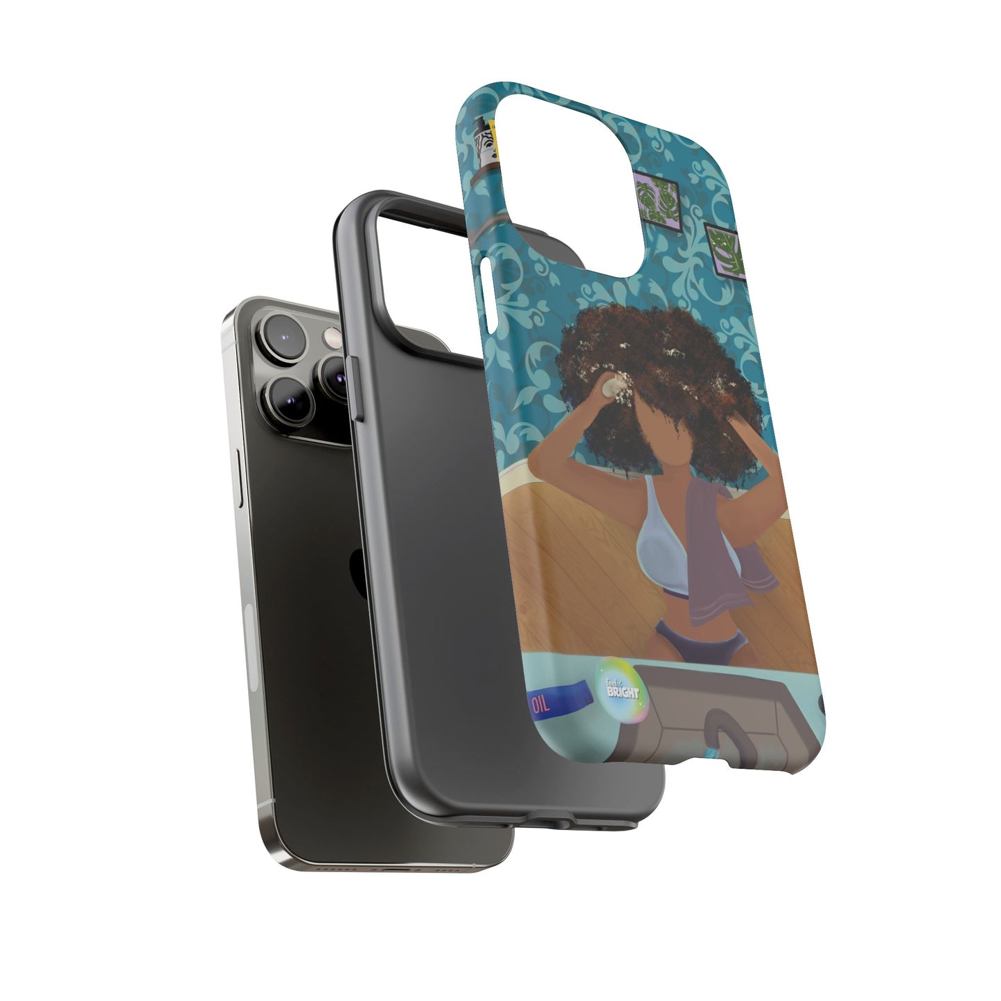 Me Time Tough Cases: Artistic Phone Case for Self-Care and Empowerment