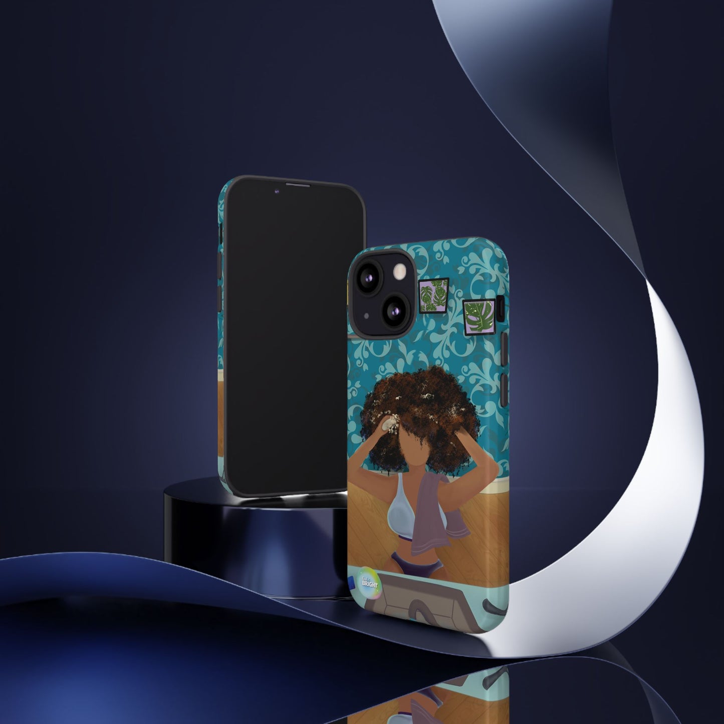 Me Time Tough Cases: Artistic Phone Case for Self-Care and Empowerment