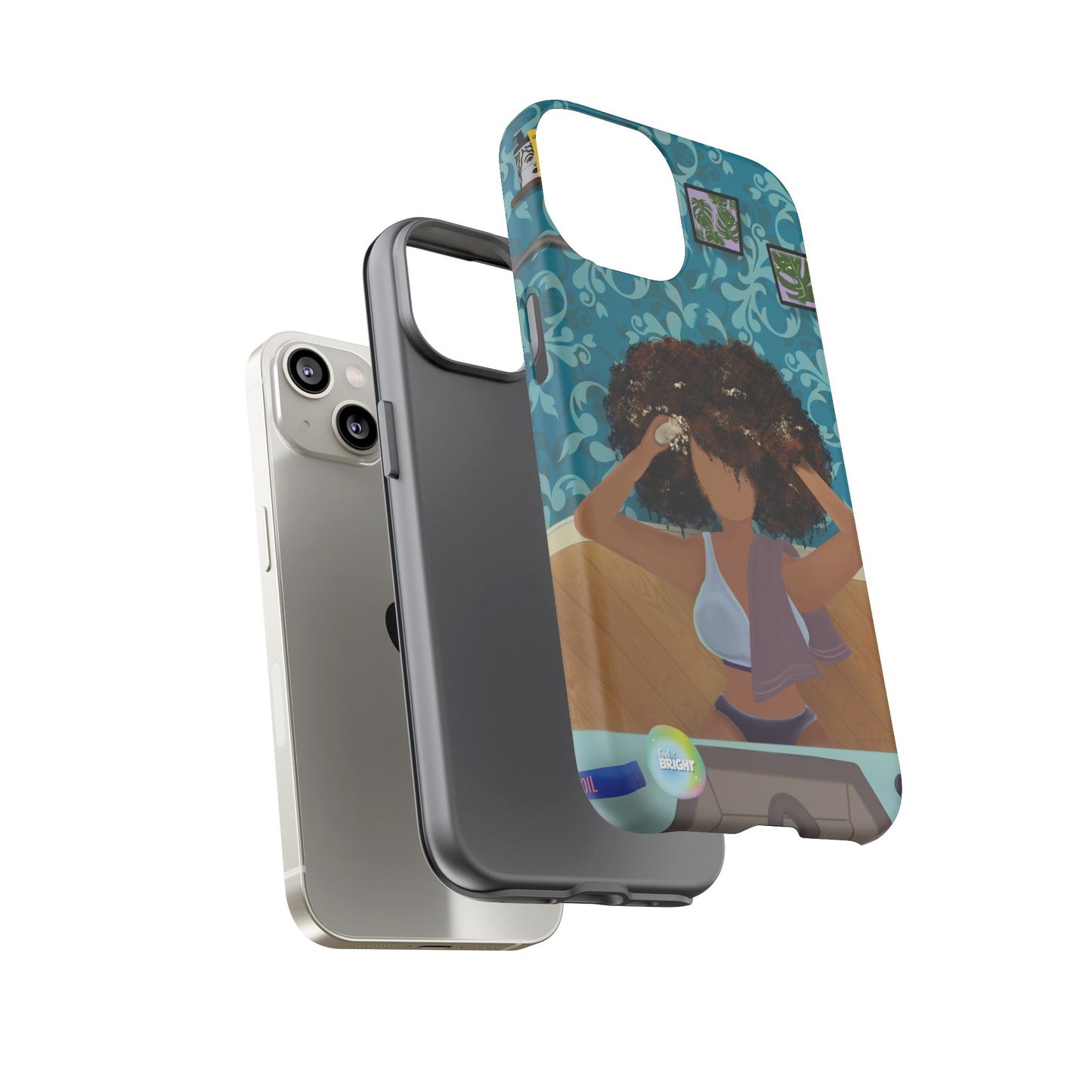 Me Time Tough Cases: Artistic Phone Case for Self-Care and Empowerment