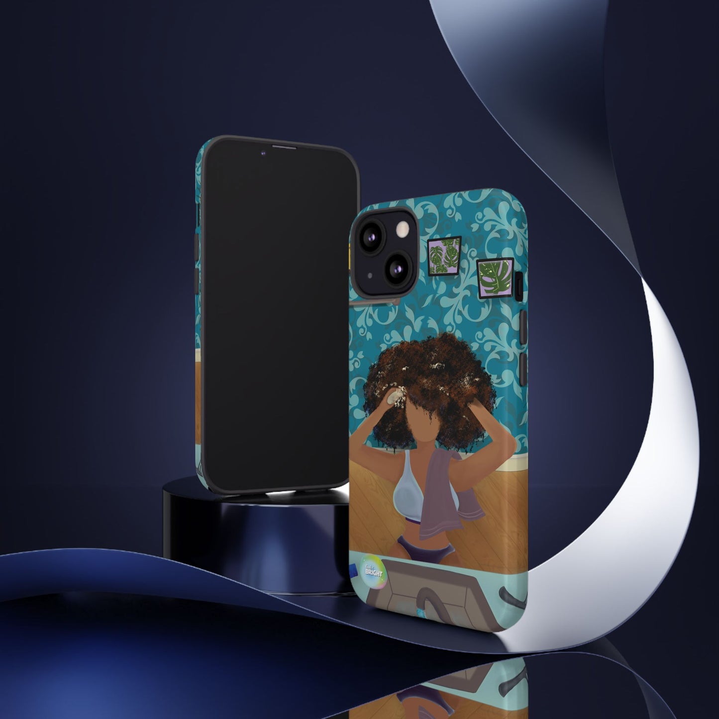 Me Time Tough Cases: Artistic Phone Case for Self-Care and Empowerment