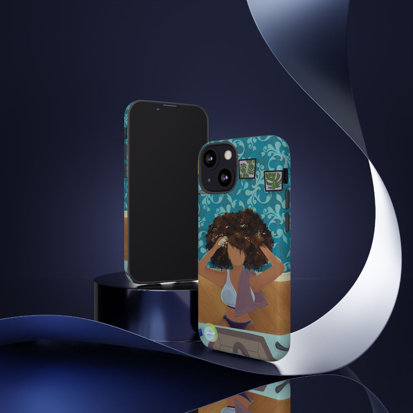 Me Time Tough Cases: Artistic Phone Case for Self-Care and Empowerment