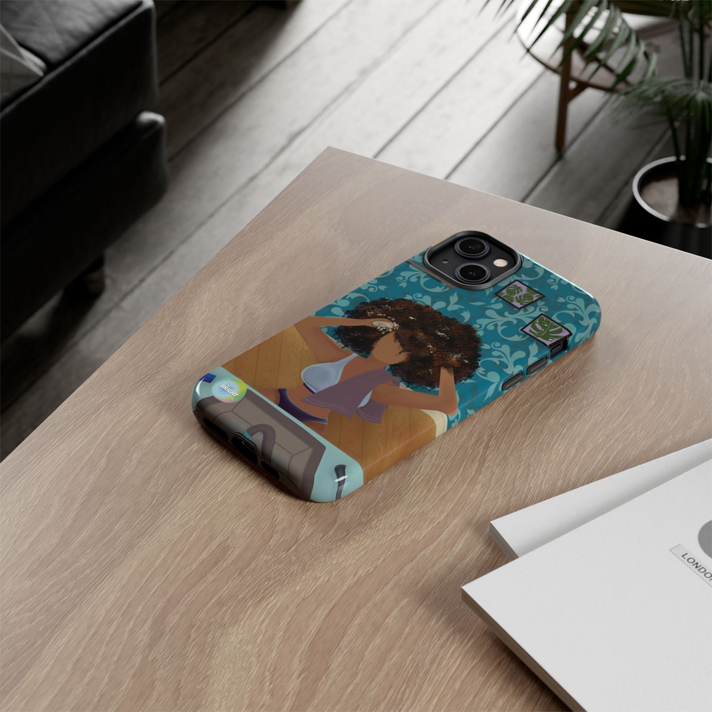 Me Time Tough Cases: Artistic Phone Case for Self-Care and Empowerment