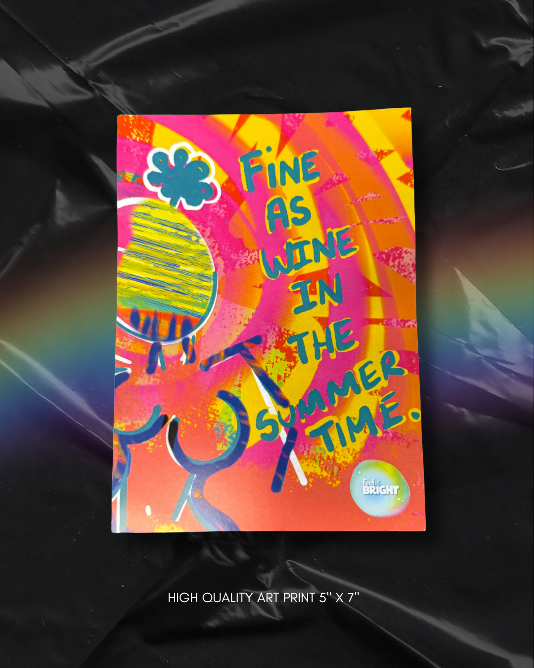 Care Free Feeling Cozy Print Series High Quality Art Print 5 x 7 Inches