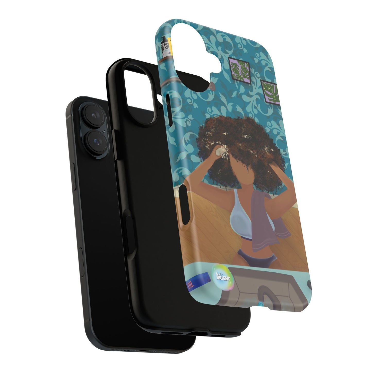 Me Time Tough Cases: Artistic Phone Case for Self-Care and Empowerment