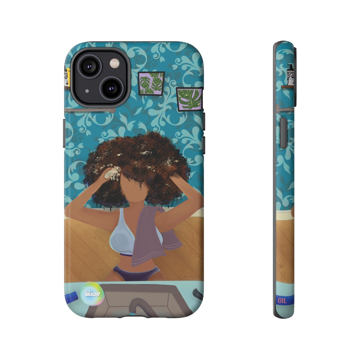 Me Time Tough Cases: Artistic Phone Case for Self-Care and Empowerment