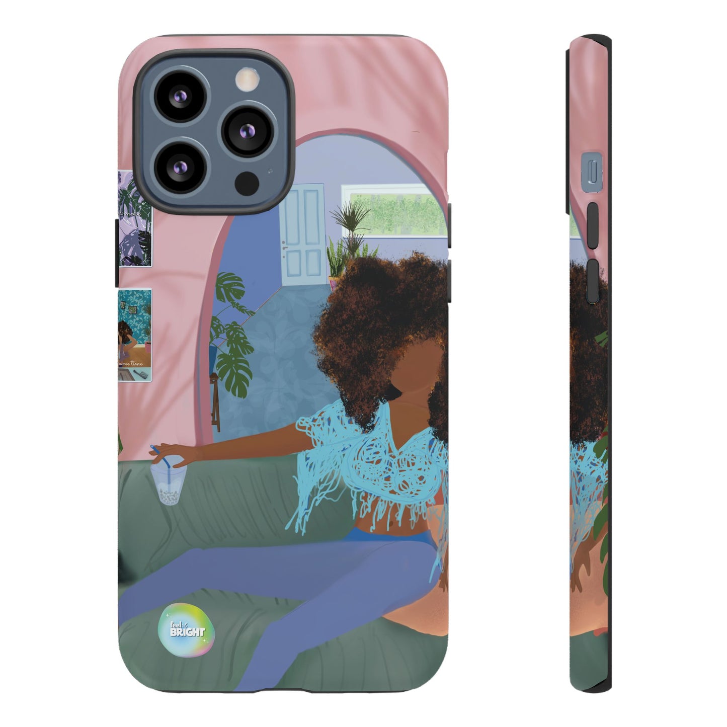 Bubble Tea Tough Cases: Artistic Phone Case for Self-Care and Empowerment