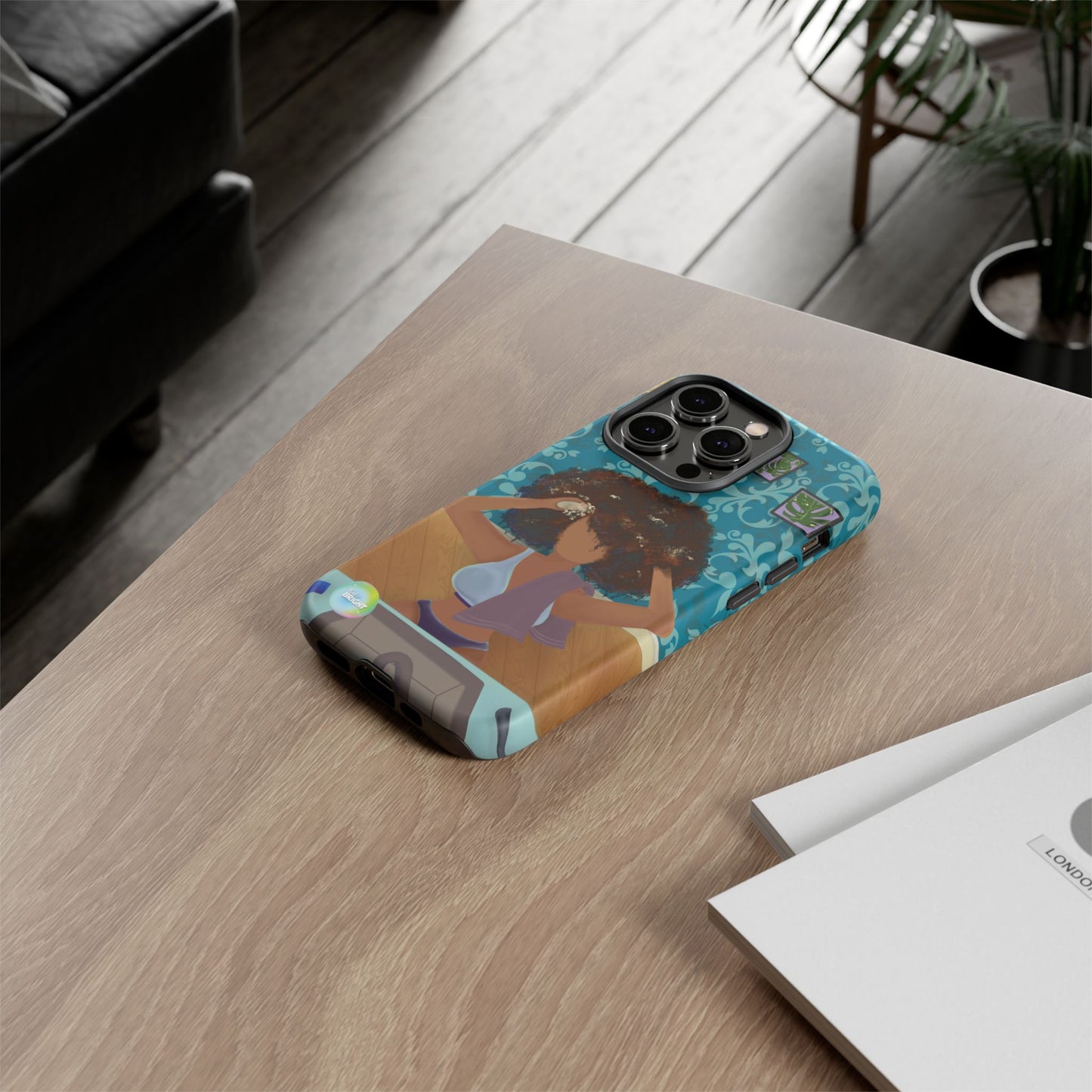 Me Time Tough Cases: Artistic Phone Case for Self-Care and Empowerment