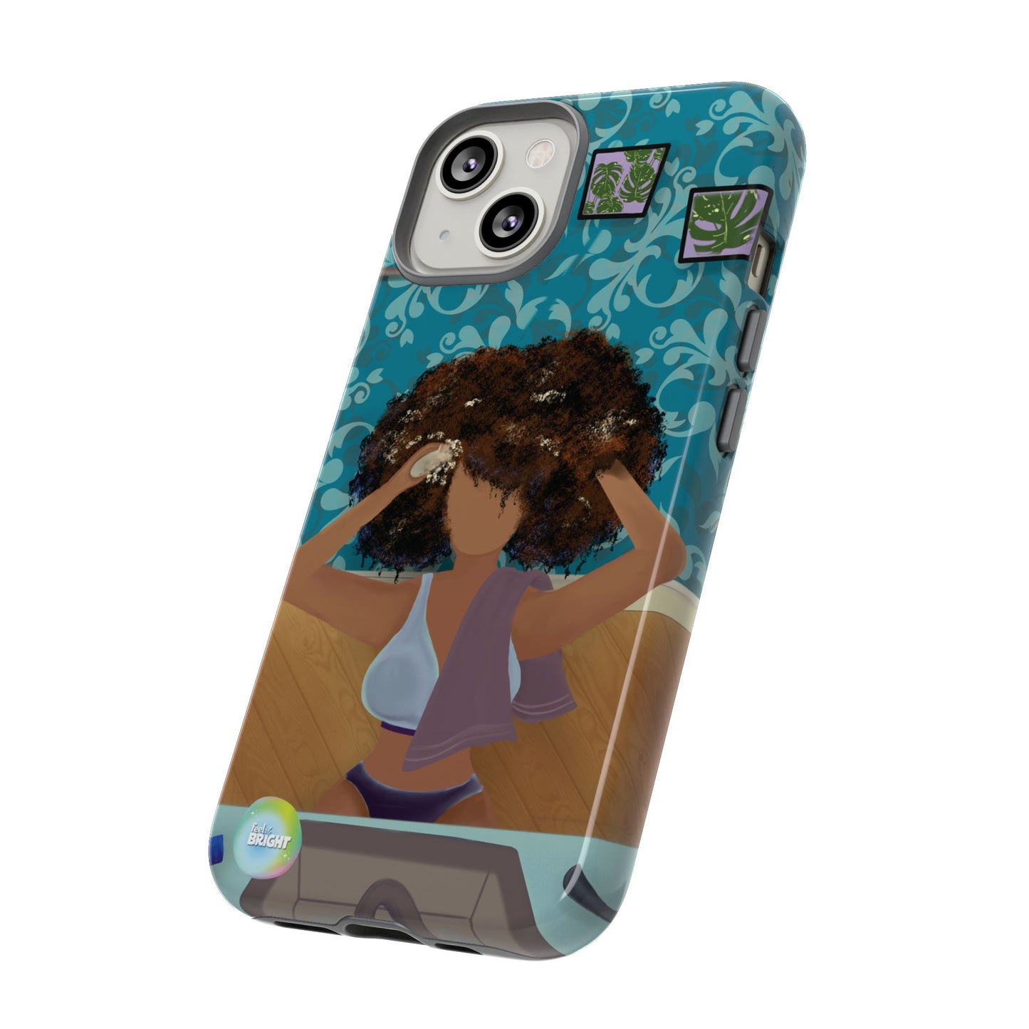 Me Time Tough Cases: Artistic Phone Case for Self-Care and Empowerment