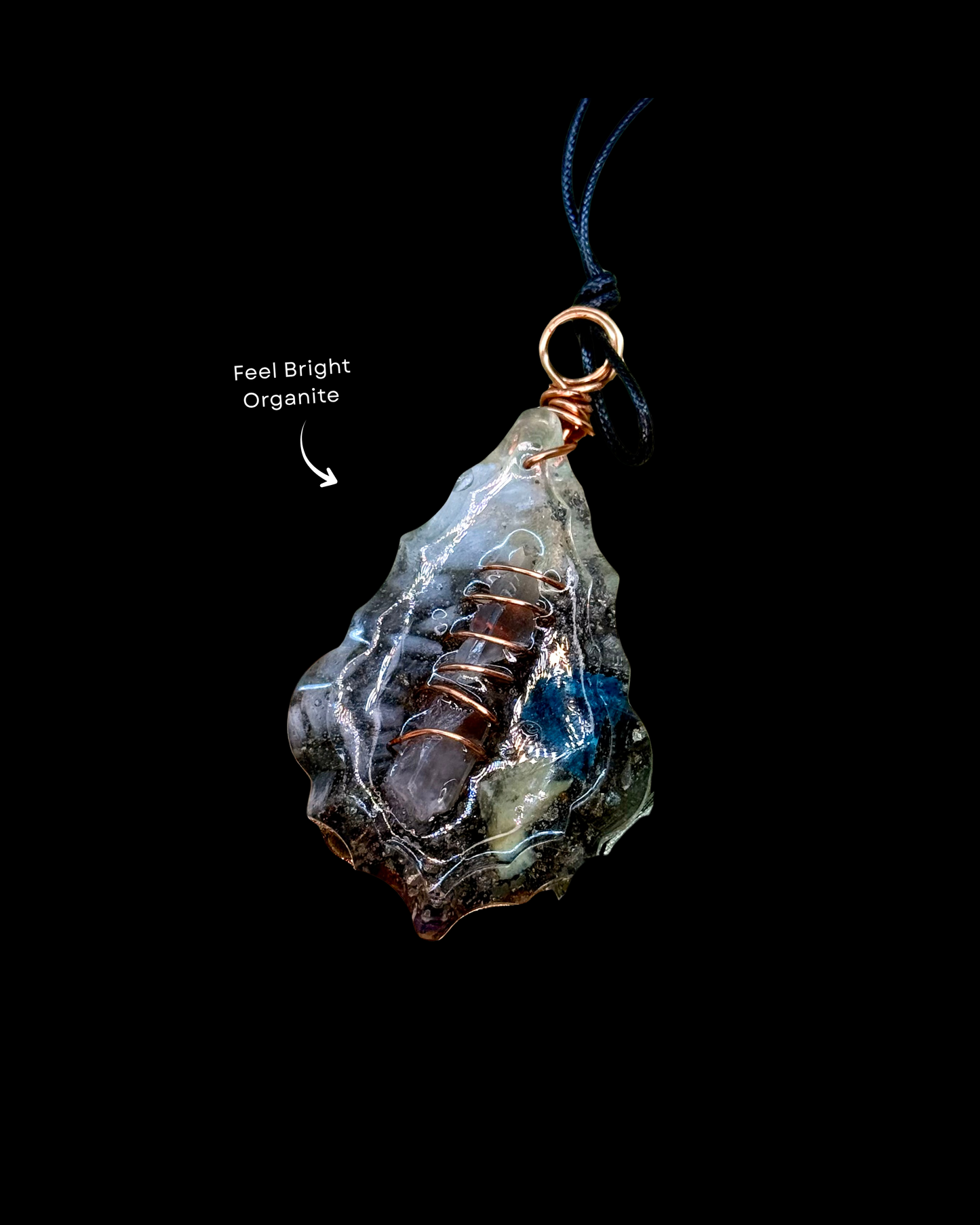Feel Bright Orgonite Statement Pendant