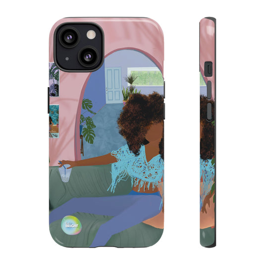 Bubble Tea Tough Cases: Artistic Phone Case for Self-Care and Empowerment