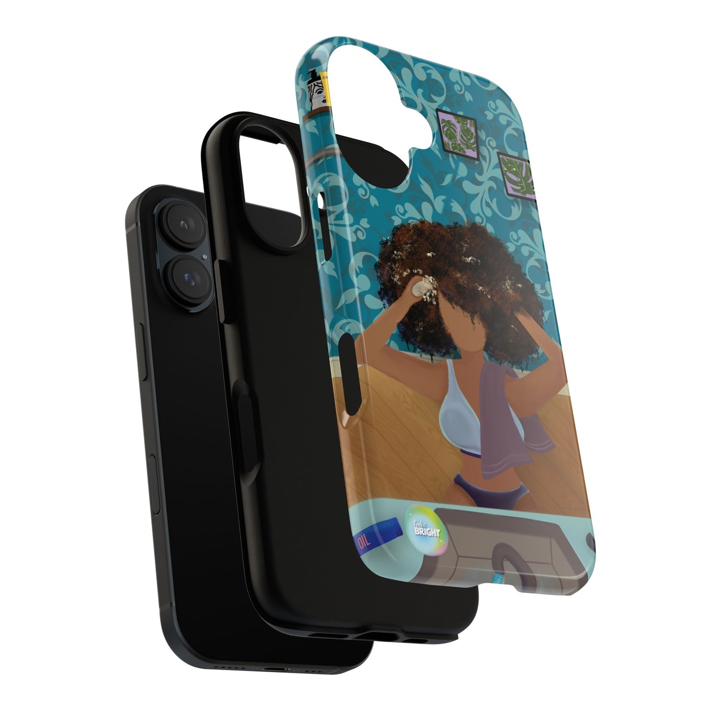 Me Time Tough Cases: Artistic Phone Case for Self-Care and Empowerment