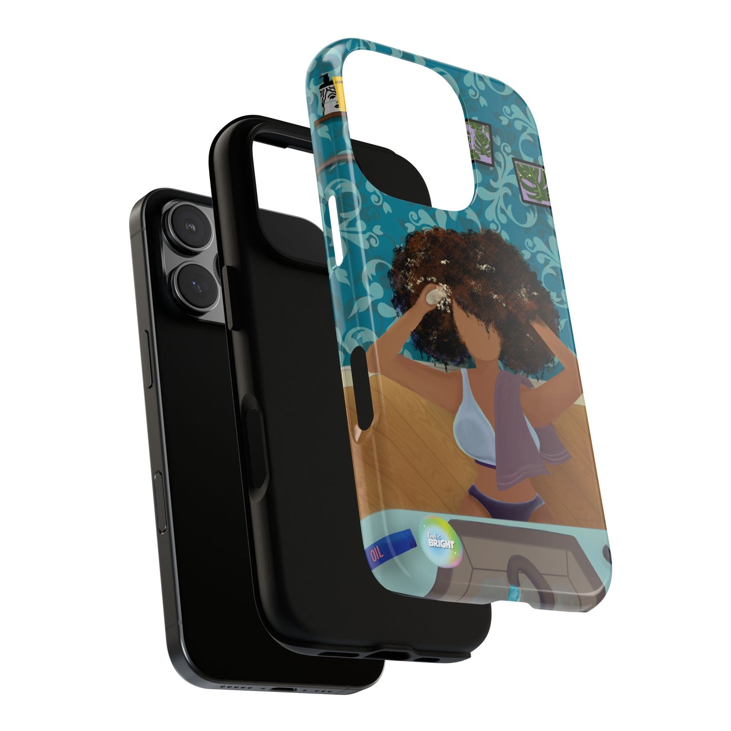 Me Time Tough Cases: Artistic Phone Case for Self-Care and Empowerment