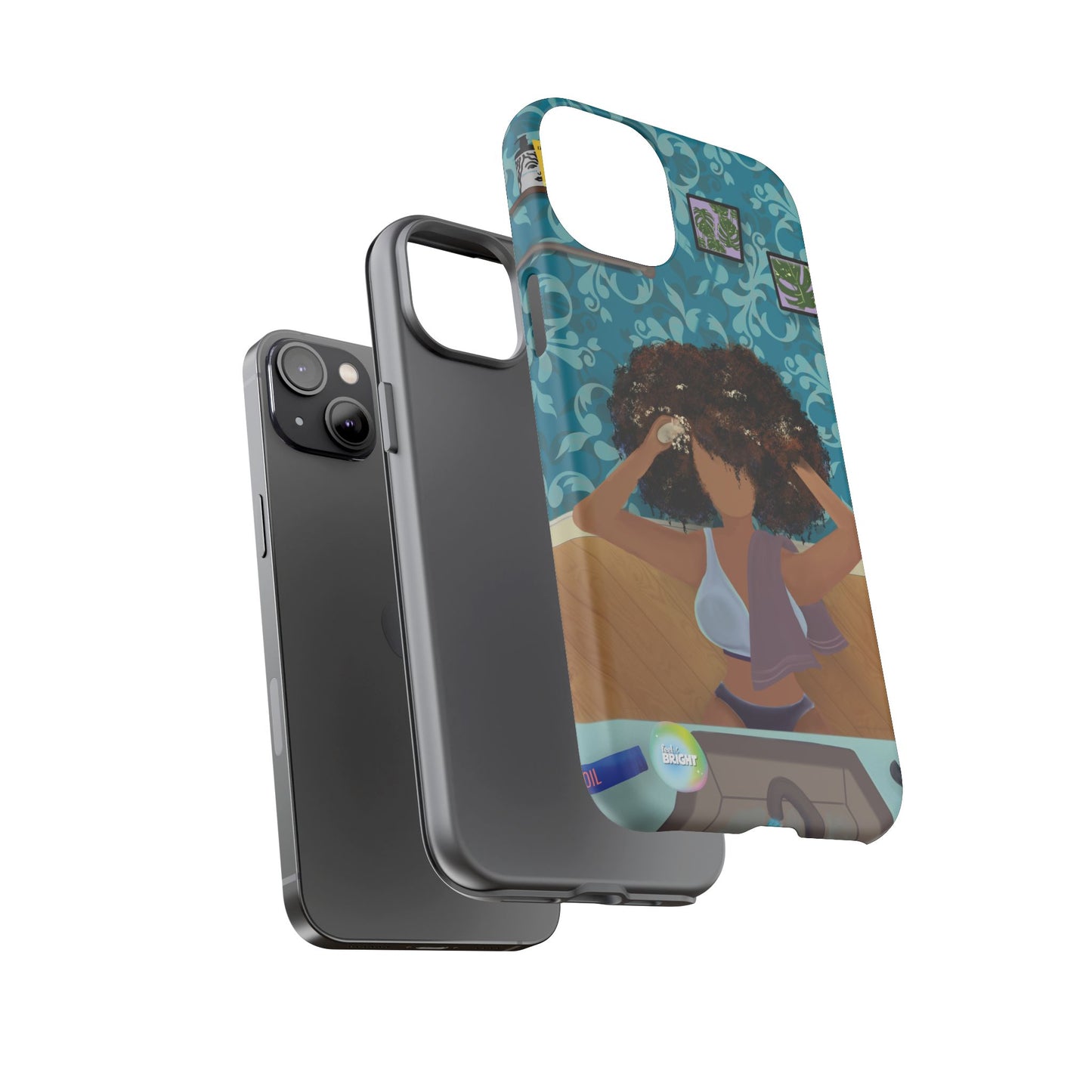 Me Time Tough Cases: Artistic Phone Case for Self-Care and Empowerment