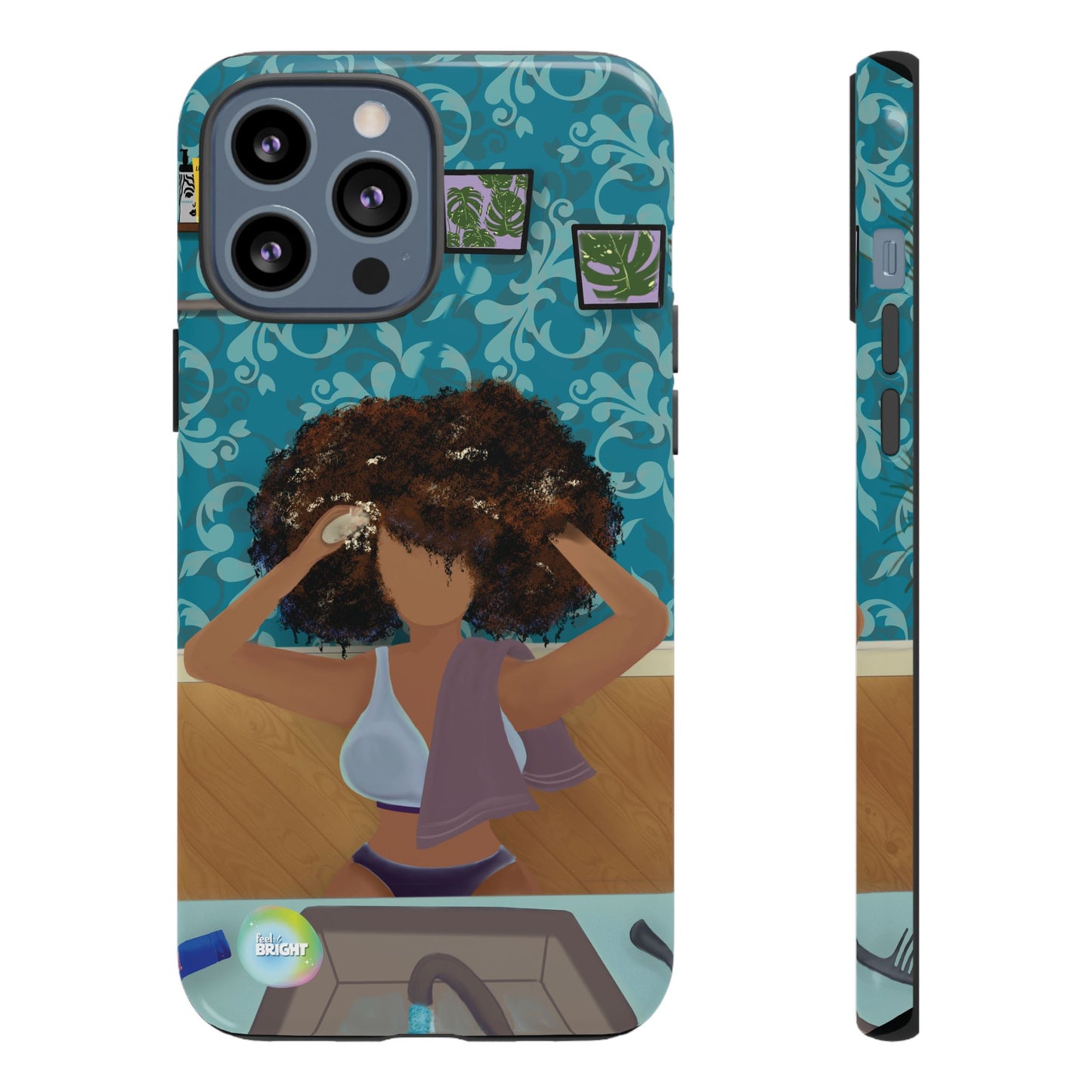 Me Time Tough Cases: Artistic Phone Case for Self-Care and Empowerment