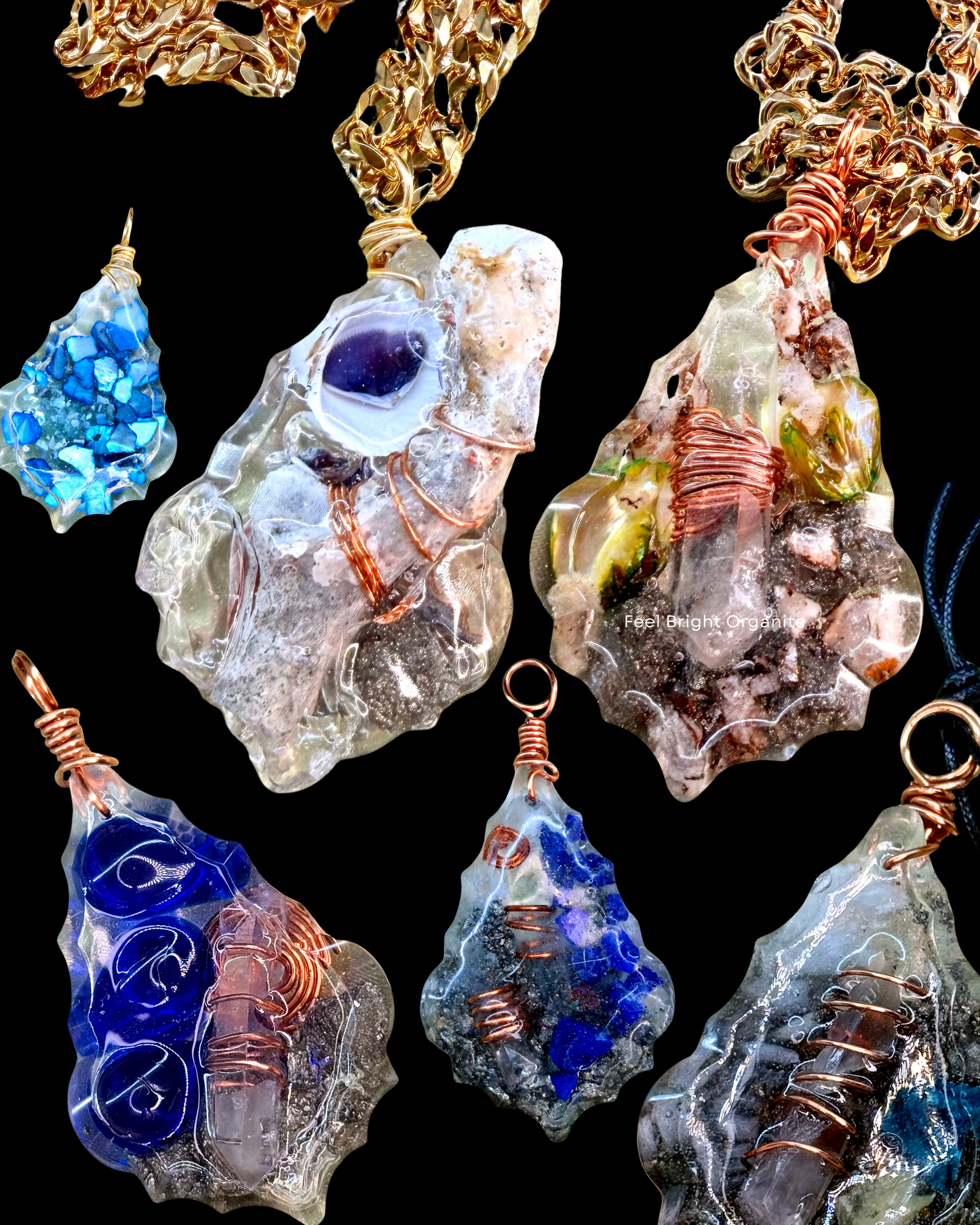 Feel Bright Orgonite Pendant – Custom Order