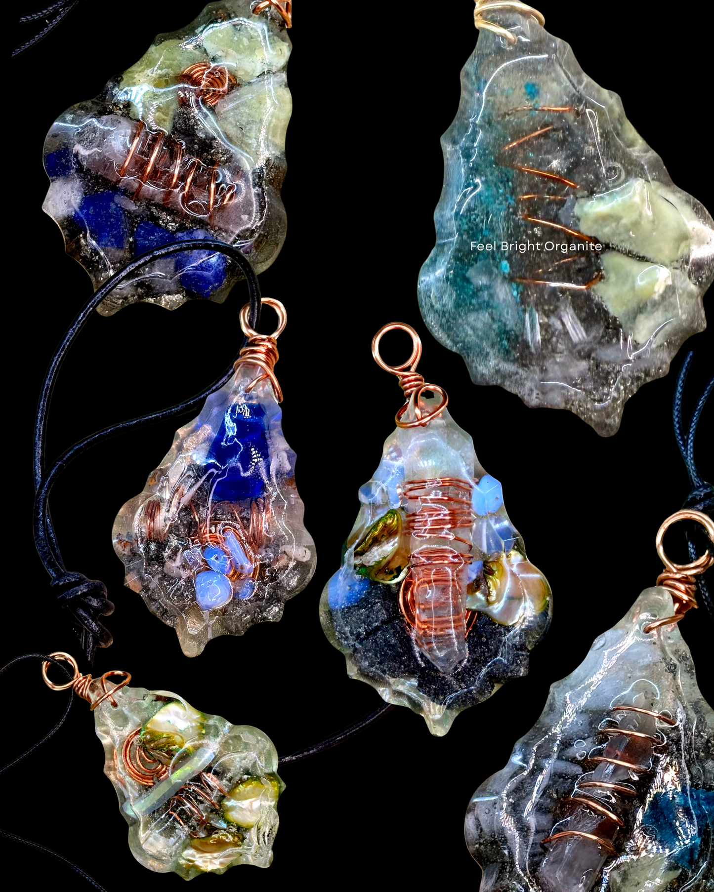 Feel Bright Orgonite Pendant – Custom Order