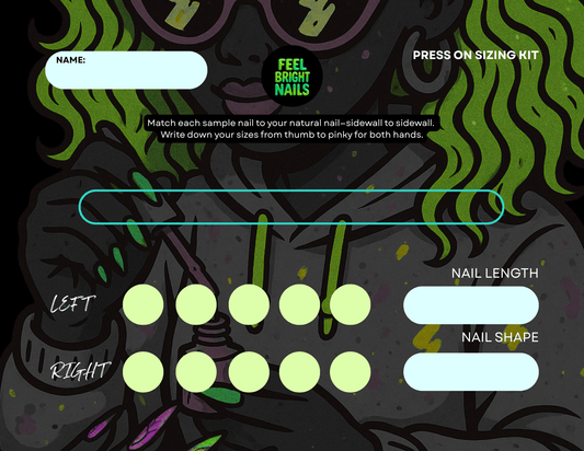 Press Ons Sizing Kit - Feel BrightPress Ons Sizing KitNails
