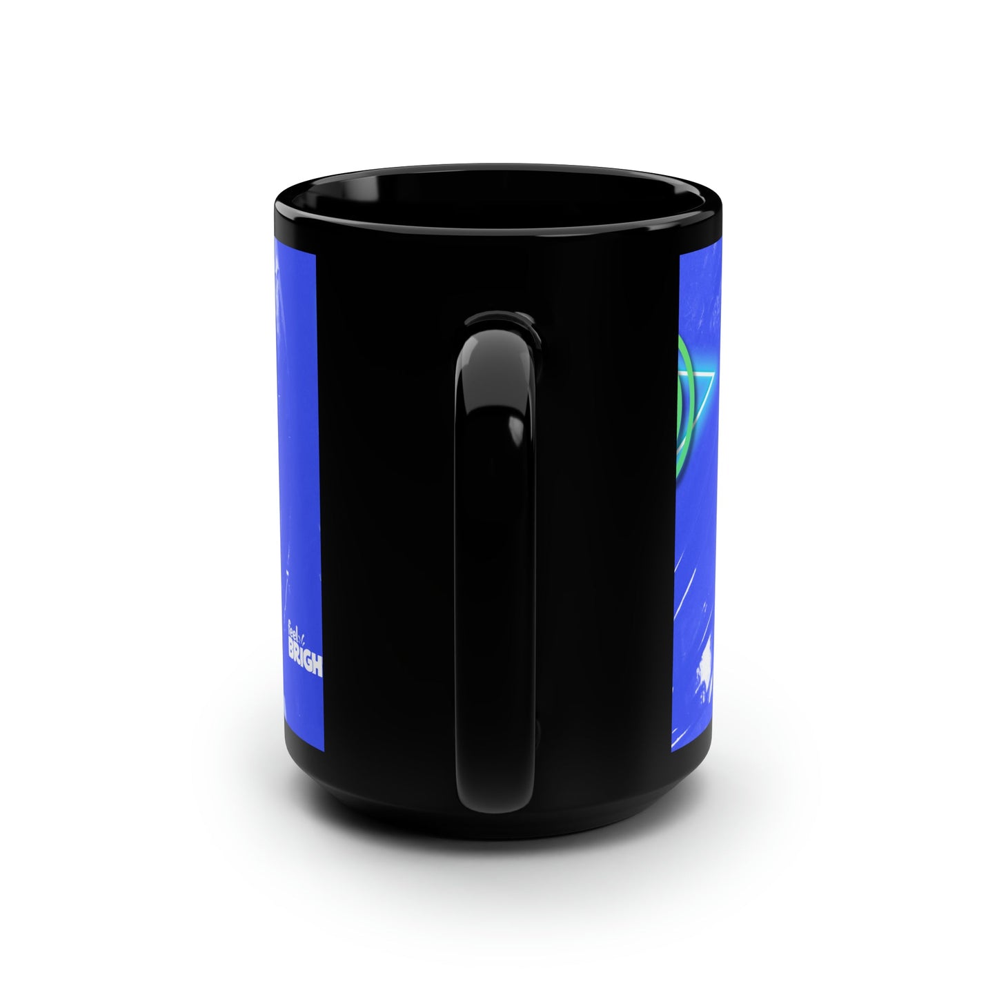 Aries Feel Bright Black Mug, 15oz