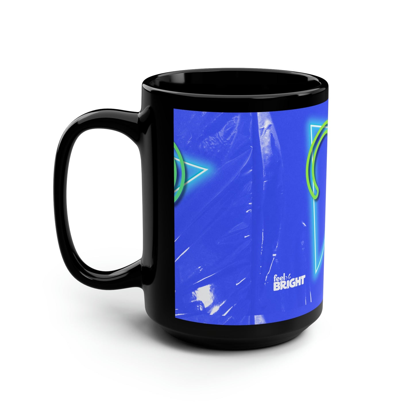Aries Feel Bright Black Mug, 15oz
