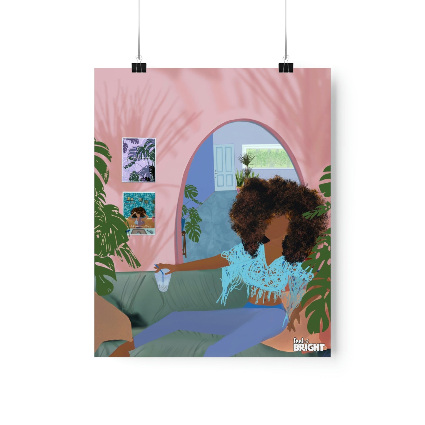 Bubble Tea Premium Matte Print - Feel Bright