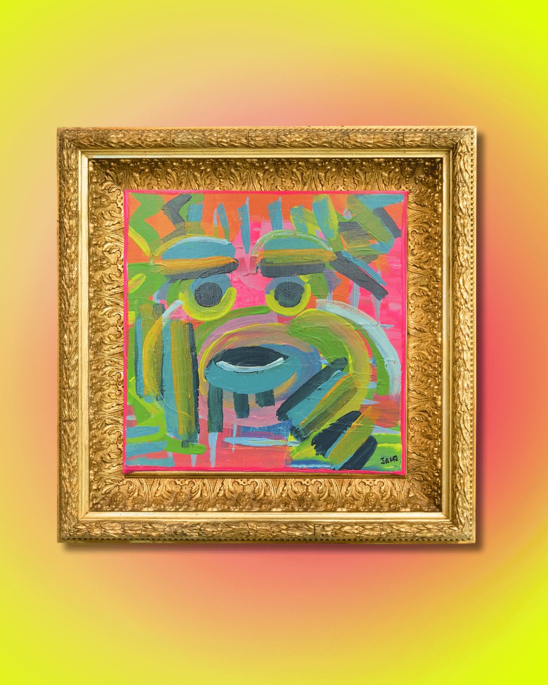 Feeling Feely Series no. 11 (8 x 8 Inch) Original Art Canvas