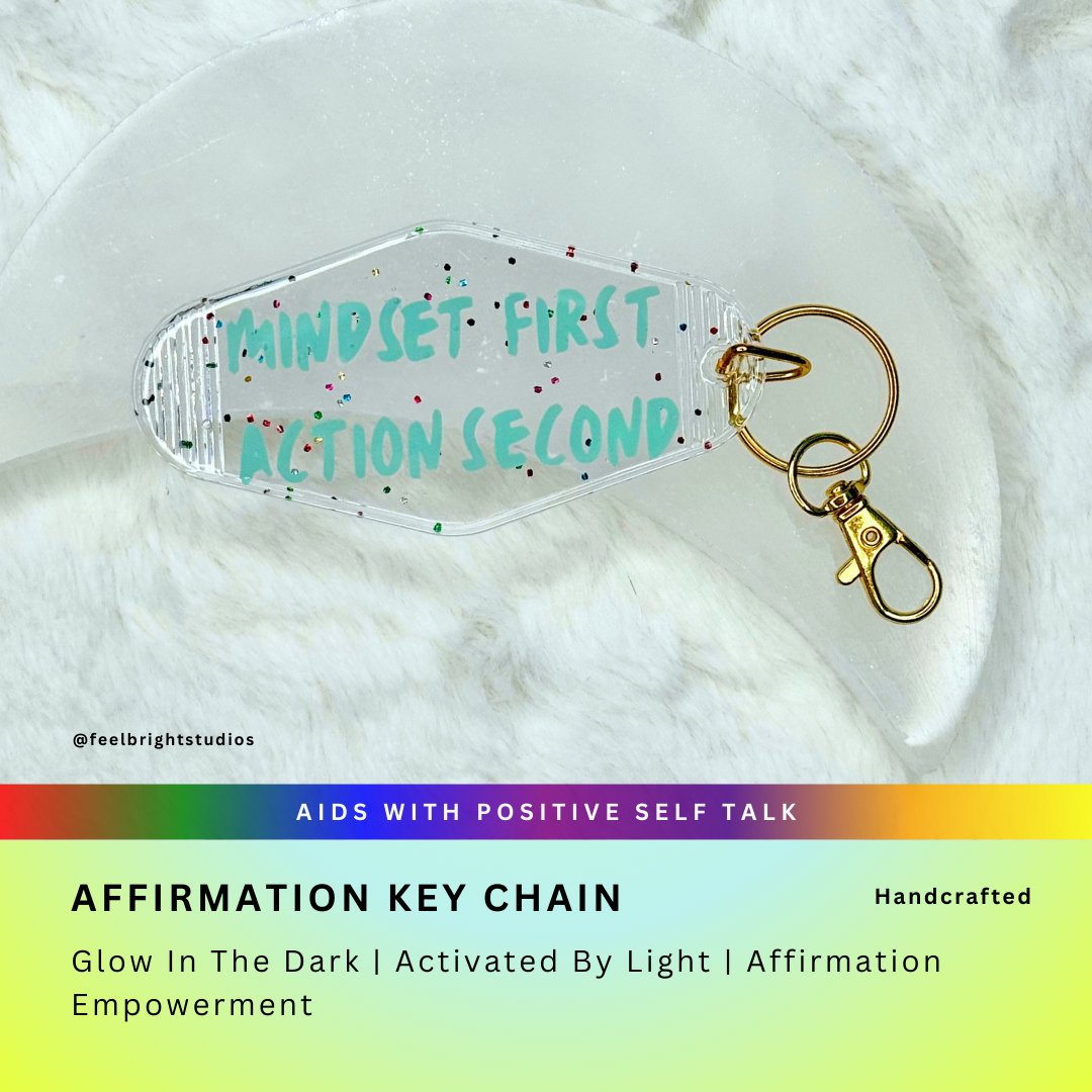 Glow In The Dark Affirmation Keychains
