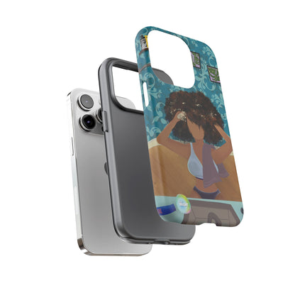 Me Time Tough Cases: Artistic Phone Case for Self-Care and Empowerment