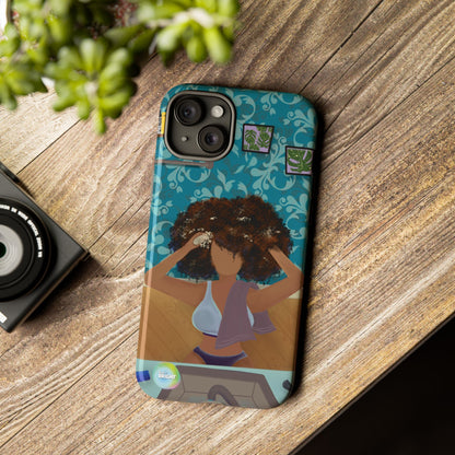 Me Time Tough Cases: Artistic Phone Case for Self-Care and Empowerment