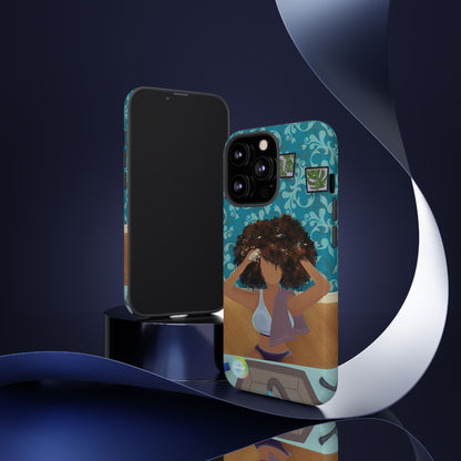 Me Time Tough Cases: Artistic Phone Case for Self-Care and Empowerment