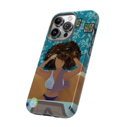 Me Time Tough Cases: Artistic Phone Case for Self-Care and Empowerment
