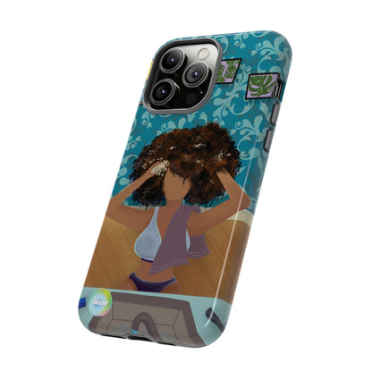Me Time Tough Cases: Artistic Phone Case for Self-Care and Empowerment