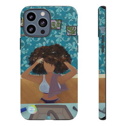 Me Time Tough Cases: Artistic Phone Case for Self-Care and Empowerment