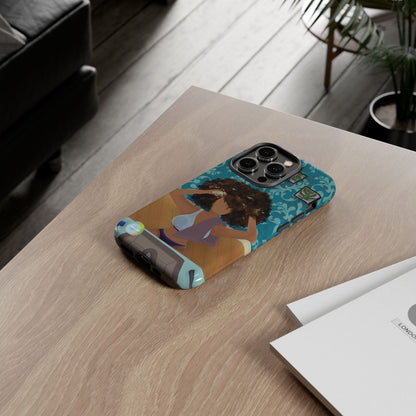 Me Time Tough Cases: Artistic Phone Case for Self-Care and Empowerment