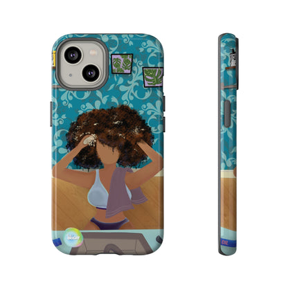 Me Time Tough Cases: Artistic Phone Case for Self-Care and Empowerment