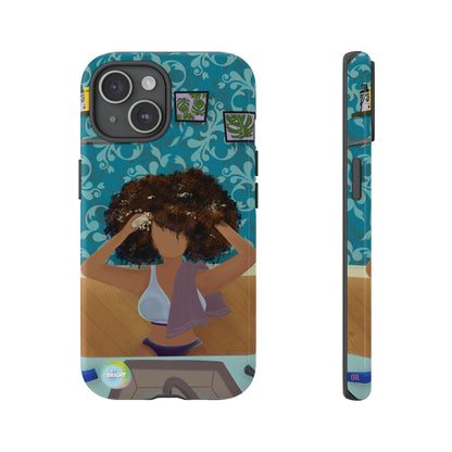 Me Time Tough Cases: Artistic Phone Case for Self-Care and Empowerment