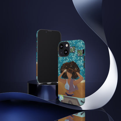 Me Time Tough Cases: Artistic Phone Case for Self-Care and Empowerment