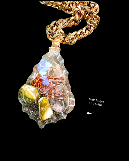 Feel Bright Orgonite Statement Pendant