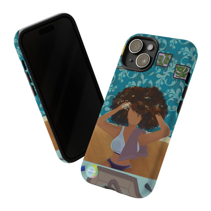 Me Time Tough Cases: Artistic Phone Case for Self-Care and Empowerment