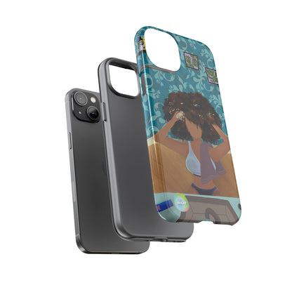Me Time Tough Cases: Artistic Phone Case for Self-Care and Empowerment