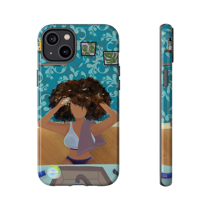Me Time Tough Cases: Artistic Phone Case for Self-Care and Empowerment
