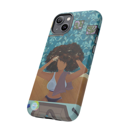 Me Time Tough Cases: Artistic Phone Case for Self-Care and Empowerment