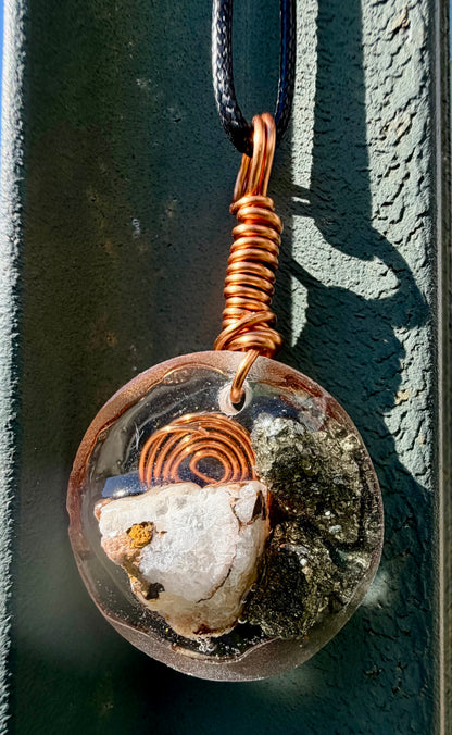 Mini Orgonite Statement Pendant