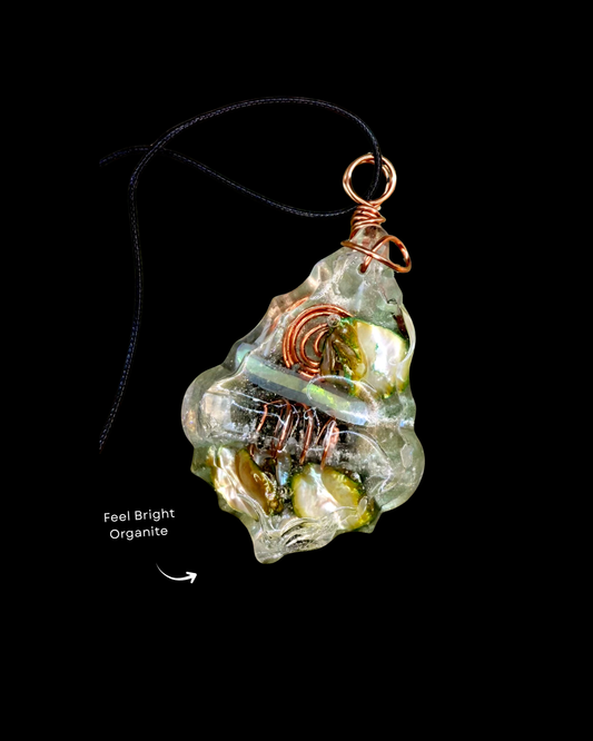 Feel Bright Orgonite Statement Pendant