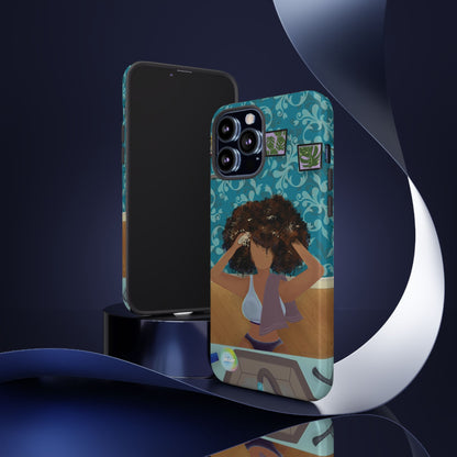 Me Time Tough Cases: Artistic Phone Case for Self-Care and Empowerment