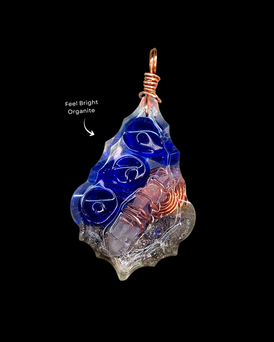 Feel Bright Orgonite Statement Pendant