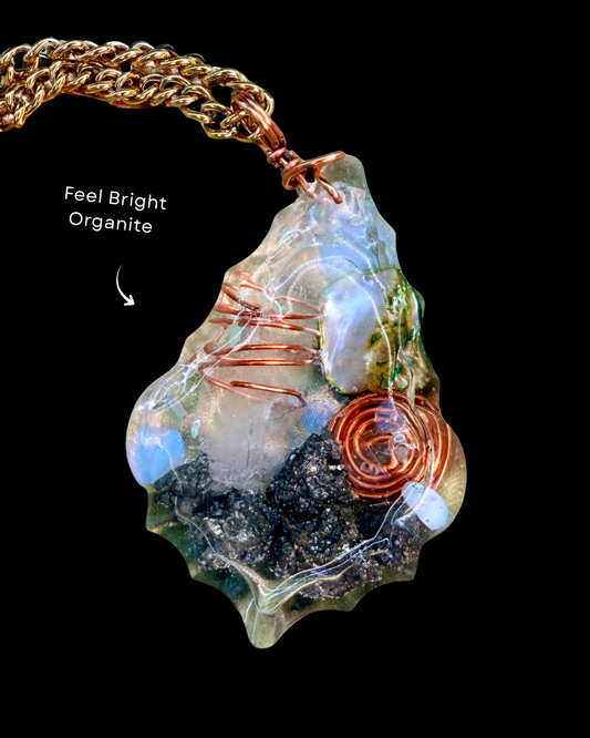 Feel Bright Orgonite Statement Pendant