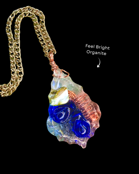 Feel Bright Orgonite Statement Pendant